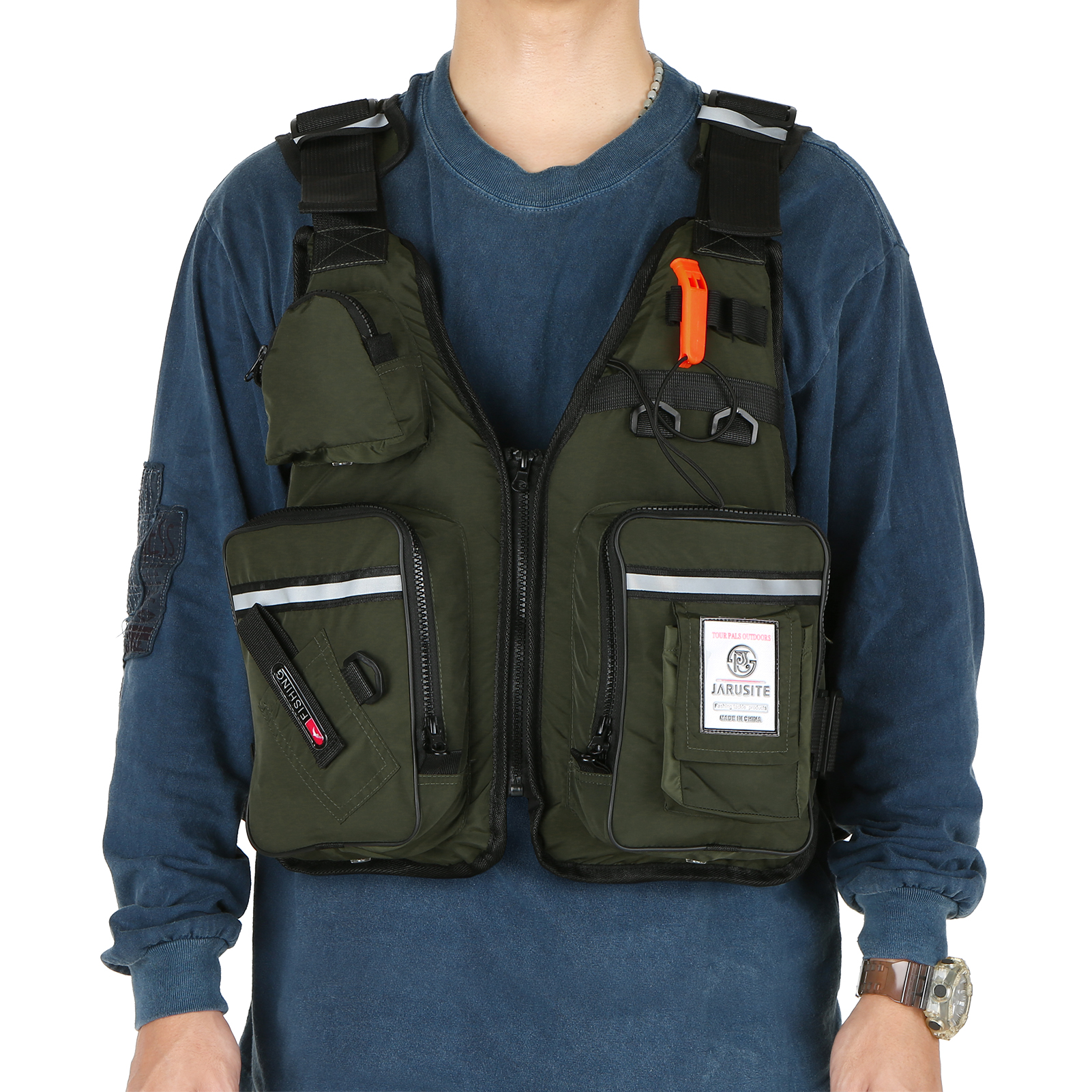 Multi-Pockets Fly Fishing Jack - Fishing Kayak Sit On Top ulasan dan harga