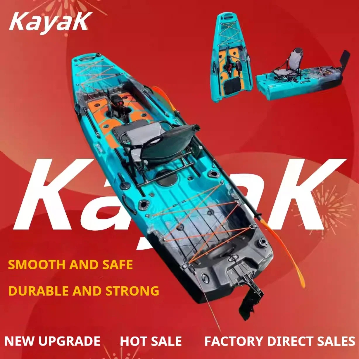 LLDPE Modular Kayak Canoe w/Pe - Fishing Kayak Pedal Drive ulasan dan harga