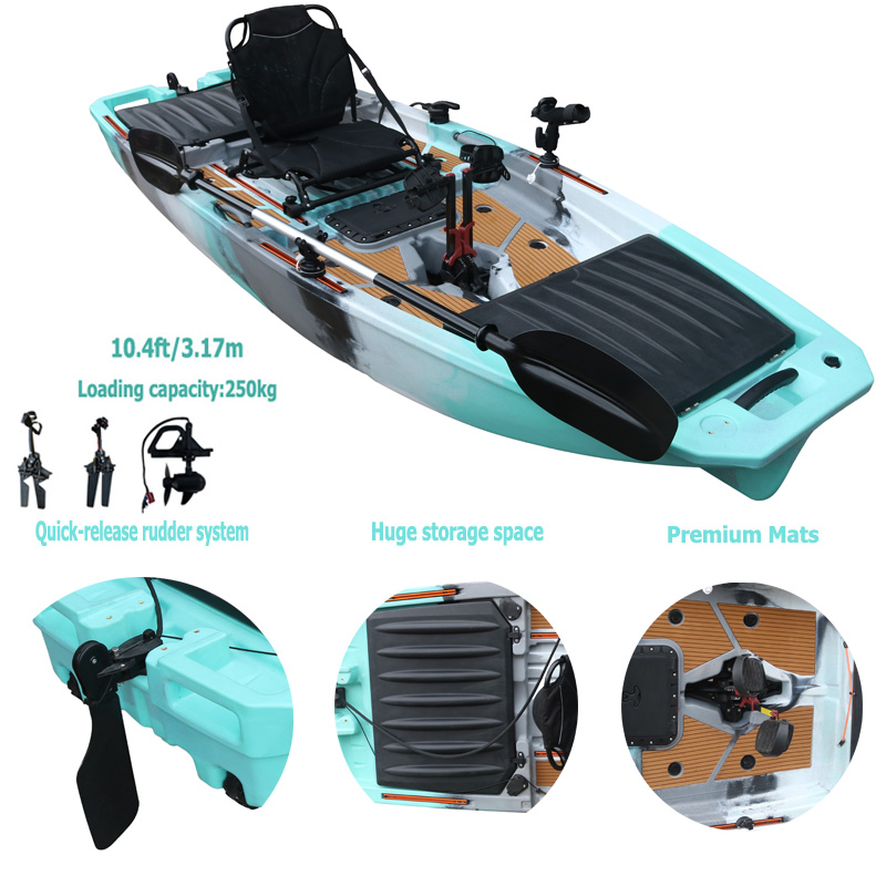 10FT Single Seat LLDPE Sit On  - Fishing Kayak Pedal Drive ulasan dan harga